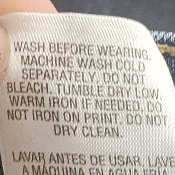 R1893 Sears Roebuck Co Medium Wash Cotton Poly Viscose Span Stretch Jean Size 12 - Picture 16 of 16